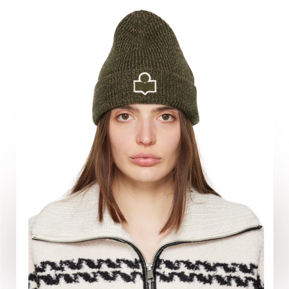 Isabel Marant Forest Green Knit Beanie
